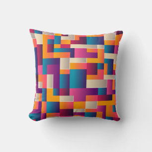 Coussin Blocs de couleurs modernes