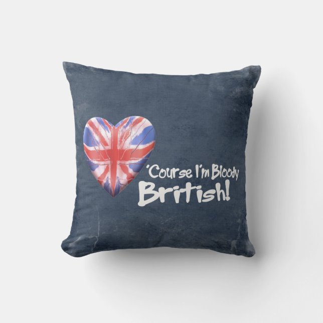 Coussin Bloody les Anglais (Recto)