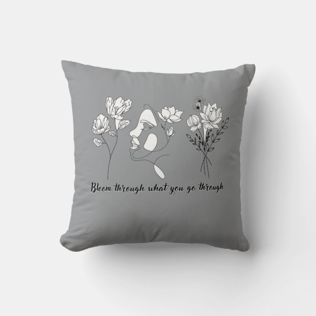 Coussin Bloom À Travers Ce Que Vous Allez À Travers Le Cot (Recto)