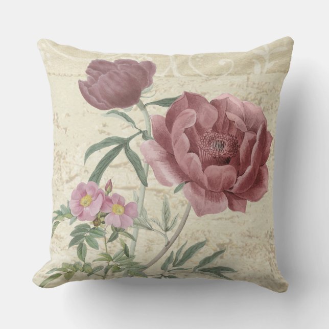 Coussin "Blooming Elegance Floral Coussin" (Recto)