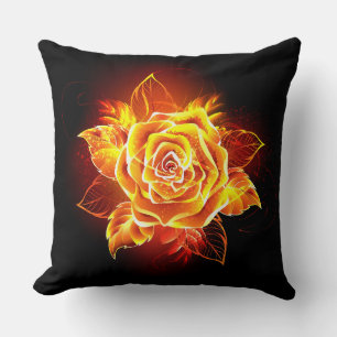 Coussin Blooming Fire Rose