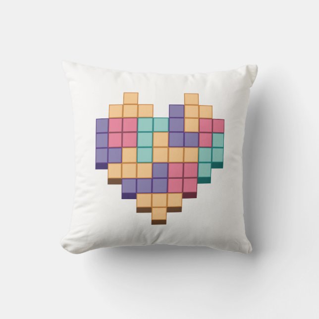 Coussin Bloquer le style du coeur du jeu (Recto)