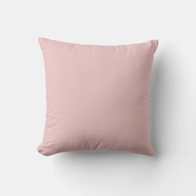 Coussin BLOSSOM - Couleur solide rose (Recto)
