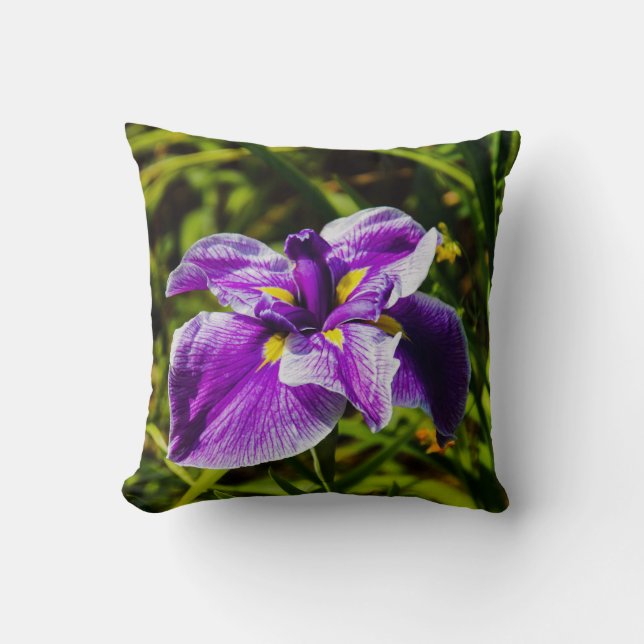 Coussin Blossom Iris Violet (Recto)