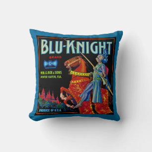 Coussin Blu Knight Fruit Étiquette