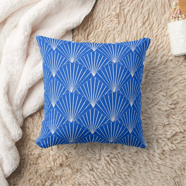 Coussin Blue Art Deco Design (Couverture)