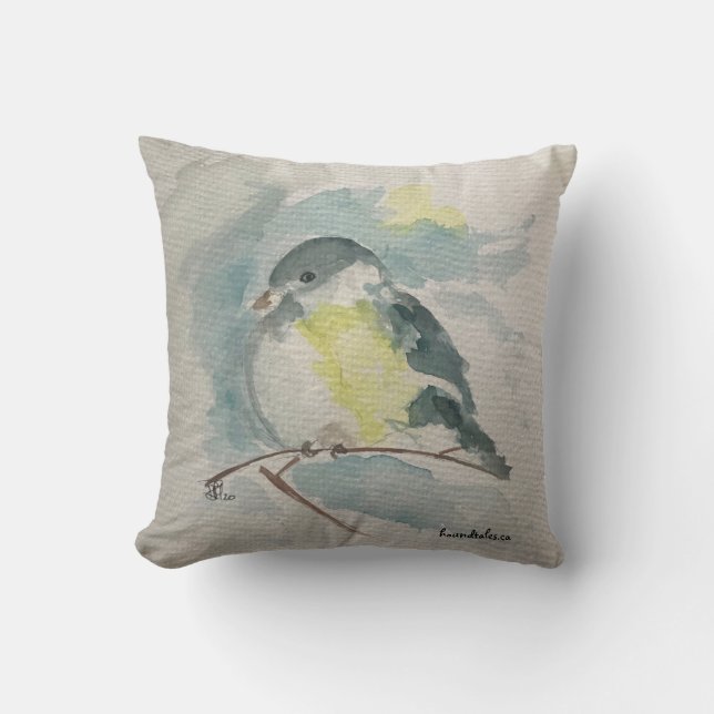 Coussin Blue Bird (Recto)