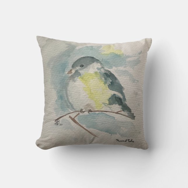 Coussin Blue Bird (Recto)