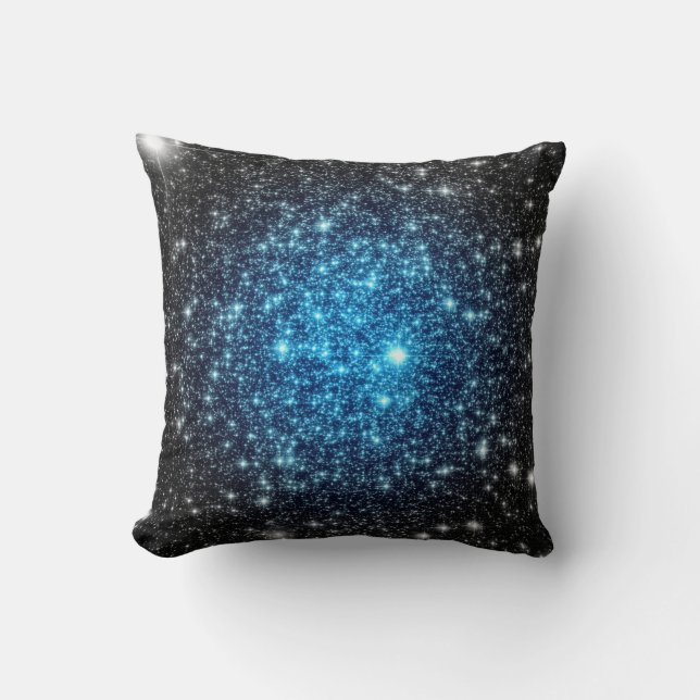 Coussin Blue Black Stars (Recto)