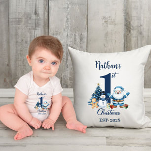 Coussin Blue Boy Premier Noël