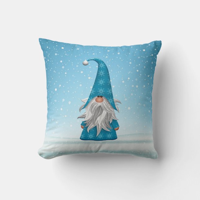 Coussin Blue Gnome (Recto)
