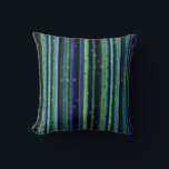 Coussin Blue, green, purple geometric with stripes<br><div class="desc">Blue,  green,  purple geometric with stripes</div>