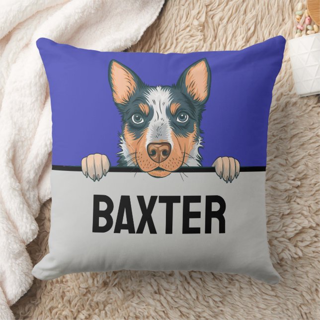 Coussin Blue Heeler Australian Cattle Amoureux des chiens  (Couverture)