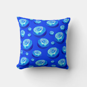 Coussin Blue Lawn Bowls Oil
