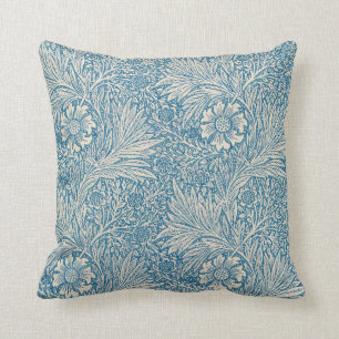 Coussin Blue Marigolds (par William Morris)