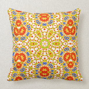 Coussin Blue Mustard Orange Extérieur M L