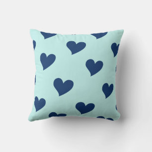 Coussin Blue Navy Sweet Cosy Moderne Romantique Coeur Chic