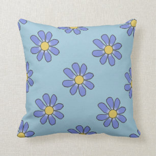Coussin BLUE/PINK 2 FLORAUX dans 1