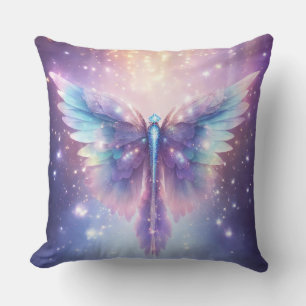 Coussin Blue Purple Angel ailes Design
