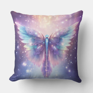 Coussin Blue Purple Angel ailes Design