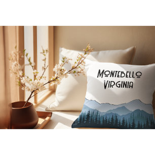 Coussin Blue Ridge Mountains, Montebello personnalisable