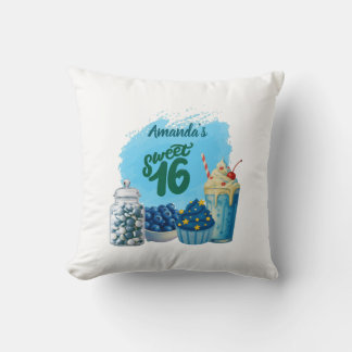 Coussin Blue Sweet Sixteen Pillow