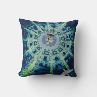 Coussin Blue Vintage Paris French Air Travel Europe