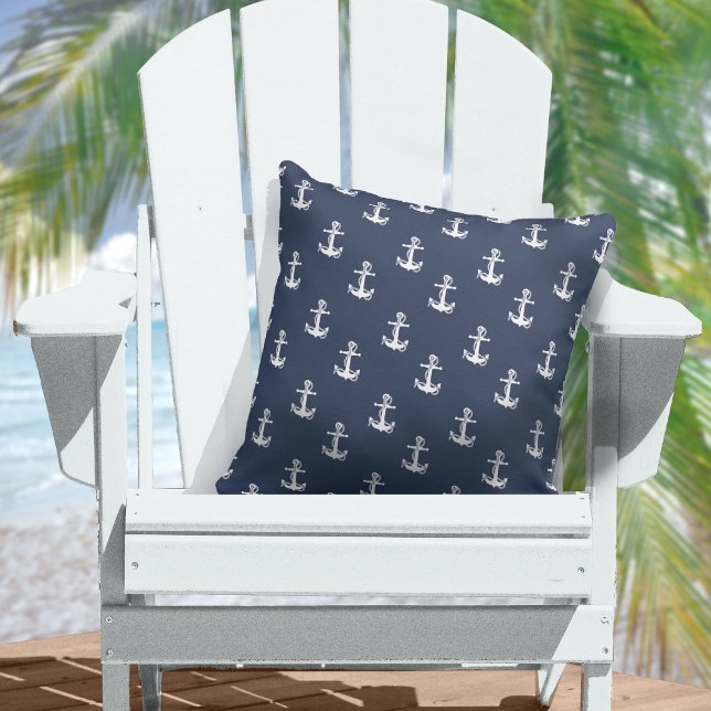Coussin Blue Wave Ancre Wht/Navy ID836 (Créateur téléchargé)