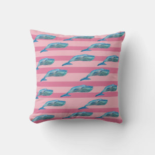 Coussin Blue Whales Whales Art 