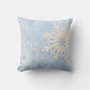 Coussin Blue Winter Wonderland Snowflake