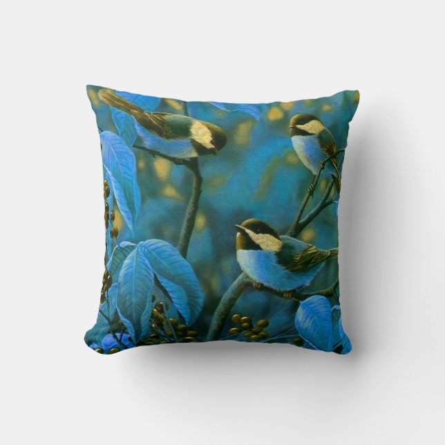 Coussin Blue yellow little (Recto)