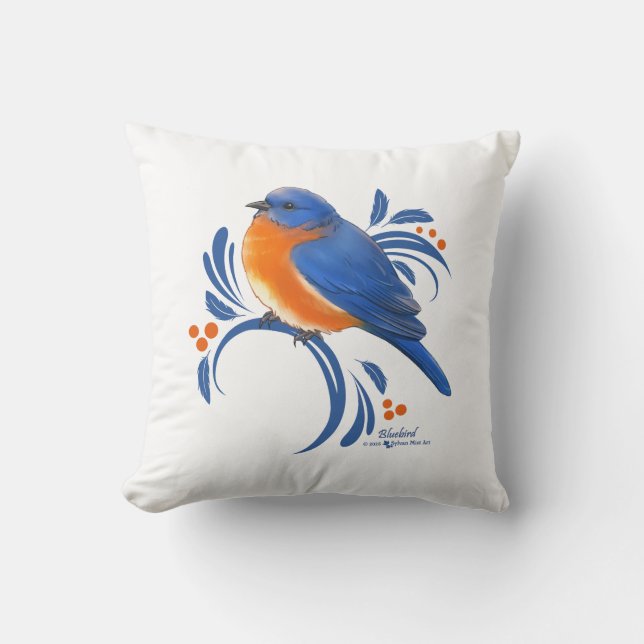 Coussin Bluebird (Recto)