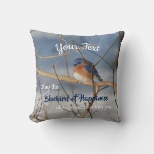 Coussin Bluebird Of Happiness Inspiré Personnalisé  