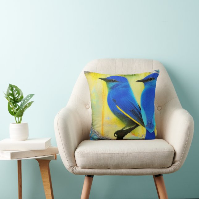 Coussin Bluebird of Happiness Jeu d'oreiller (Chaise)