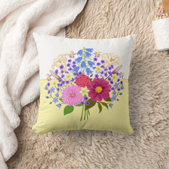 Coussin Blumenstrauss Two-Tone Throw Pillow (Couverture)