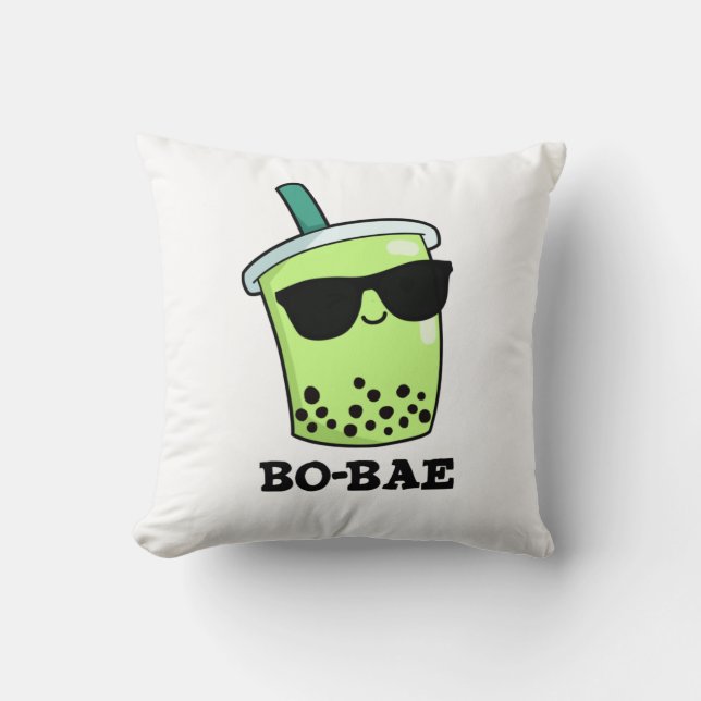 Coussin Bo-bae Funny Boba Tea Pun (Recto)