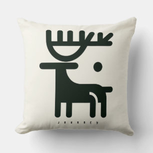 Coussin BOAZ Minimaliste Renne Nordique