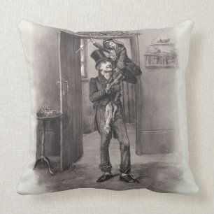 Coussin Bob Cratchit et Tim minuscule, de 'Charles Dickens