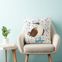 Coussin Bobbie aux pieds bleus