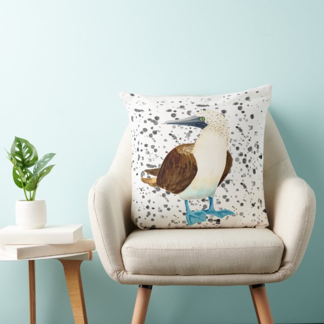 Coussin Bobbie aux pieds bleus (Chaise)