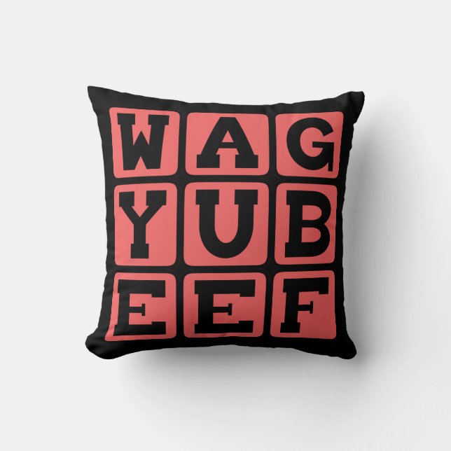 Coussin Boeuf Wagyu, Vache Japonaise (Recto)