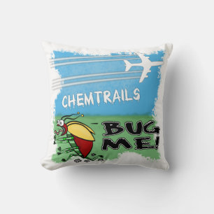 Coussin Bogue fuyant un avion de traînée chimique