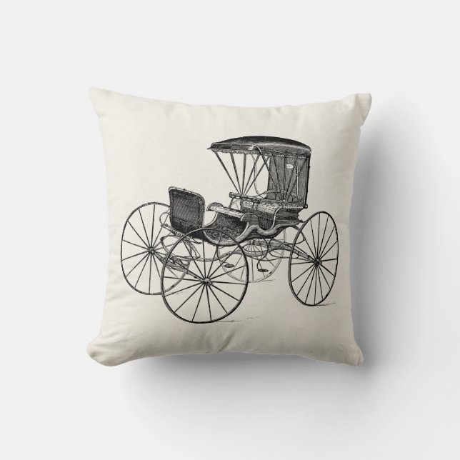 Coussin Boguet antique hippomobile de chariot vintage de (Recto)