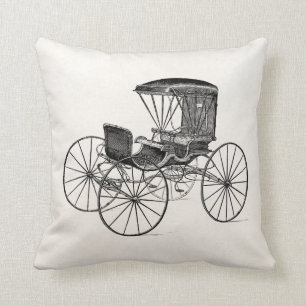 Coussin Boguet antique hippomobile de chariot vintage de