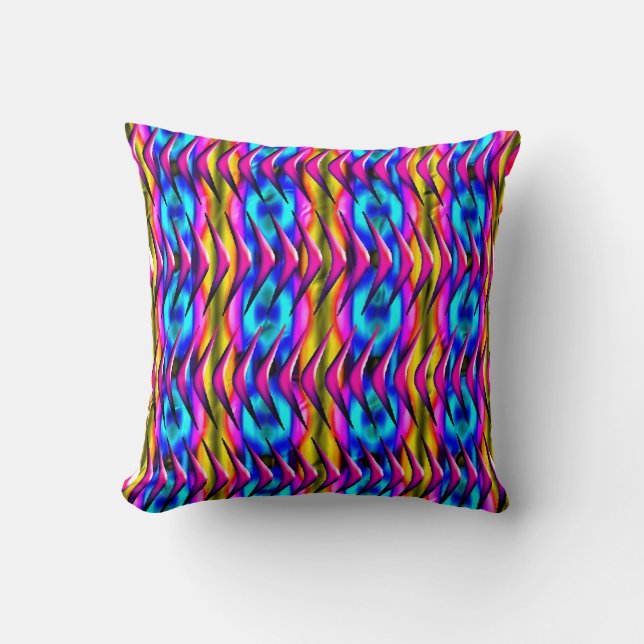 Coussin Bohème Abstrait géométrique (Recto)