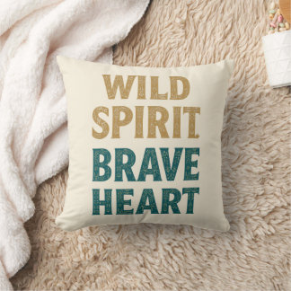Coussin Boho Adventure Wild Spirit Brave Heart