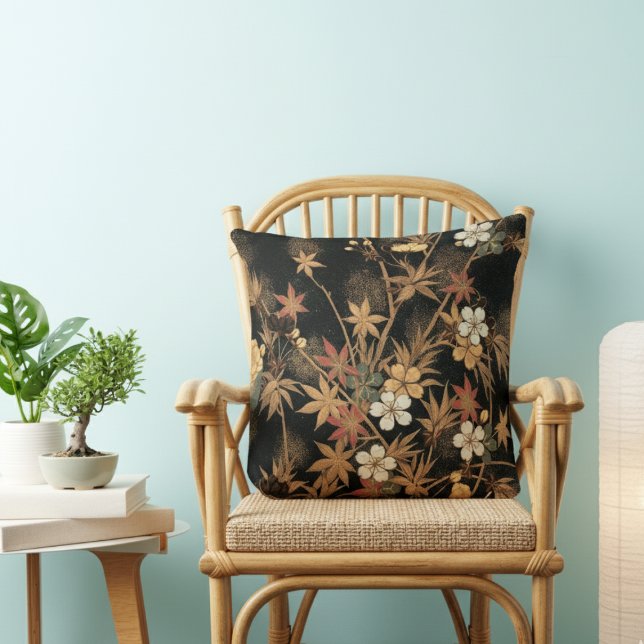 Coussin Boho automnal Japonais (Créateur téléchargé)