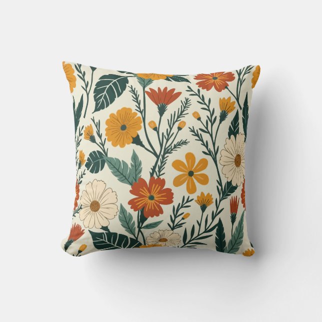 Coussin Boho Blooming (Recto)