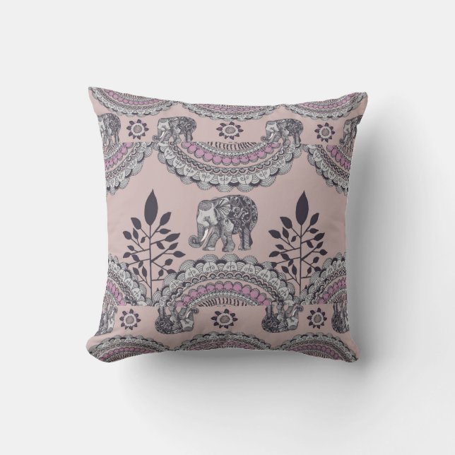 Coussin BOHO Elephant2 (Recto)
