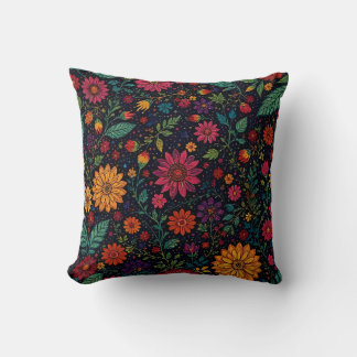 Coussin Boho floral